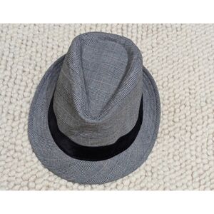 One90one Plaid Gray Men's Fedora